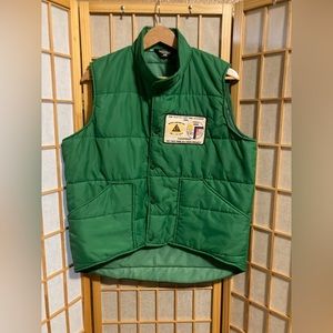Vintage windbreaker/puffer vest